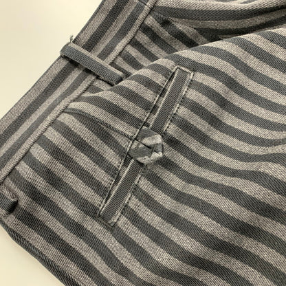 【中古品】【メンズ】 D101 2013 176 イタリア製 国内正規 TIGHT FIT STRIPE PANTS タイト フィット ストライプ パンツ ボトムス ズボン 152-251220-cs-29-izu サイズ：46 カラー：ブラック×グレー 万代Net店
