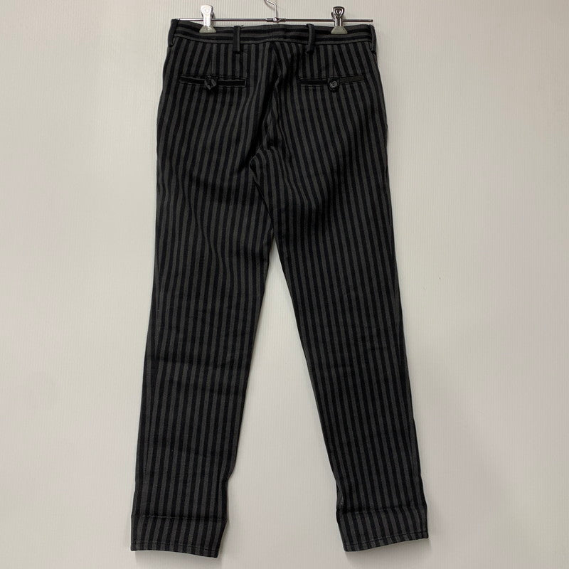 【中古品】【メンズ】 D101 2013 176 イタリア製 国内正規 TIGHT FIT STRIPE PANTS タイト フィット ストライプ パンツ ボトムス ズボン 152-251220-cs-29-izu サイズ：46 カラー：ブラック×グレー 万代Net店