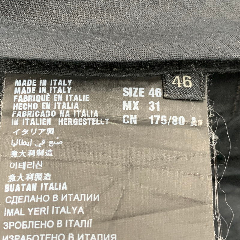 【中古品】【メンズ】 D101 2013 176 イタリア製 国内正規 TIGHT FIT STRIPE PANTS タイト フィット ストライプ パンツ ボトムス ズボン 152-251220-cs-29-izu サイズ：46 カラー：ブラック×グレー 万代Net店
