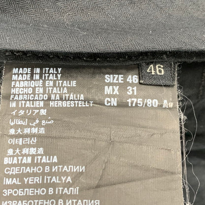 【中古品】【メンズ】 D101 2013 176 イタリア製 国内正規 TIGHT FIT STRIPE PANTS タイト フィット ストライプ パンツ ボトムス ズボン 152-251220-cs-29-izu サイズ：46 カラー：ブラック×グレー 万代Net店