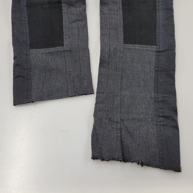 【現状渡し品】【メンズ】 DOLCE&GABBANA ドルチェアンドガッバーナ PATCHWORK PANTS G4O2EX パッチワークパンツ イタリア製 ボトムス 152-251215-as-13-izu サイズ：44 カラー：ブラック 万代Net店