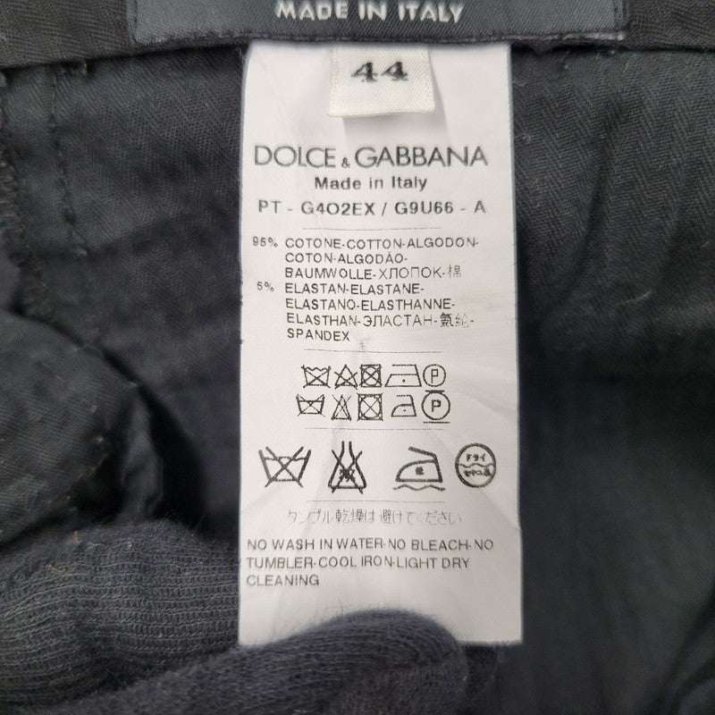 【現状渡し品】【メンズ】 DOLCE&GABBANA ドルチェアンドガッバーナ PATCHWORK PANTS G4O2EX パッチワークパンツ イタリア製 ボトムス 152-251215-as-13-izu サイズ：44 カラー：ブラック 万代Net店