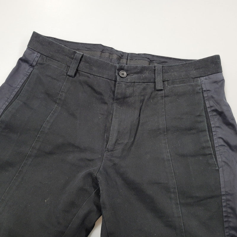 【現状渡し品】【メンズ】 DOLCE&GABBANA ドルチェアンドガッバーナ PATCHWORK PANTS G4O2EX パッチワークパンツ イタリア製 ボトムス 152-251215-as-13-izu サイズ：44 カラー：ブラック 万代Net店