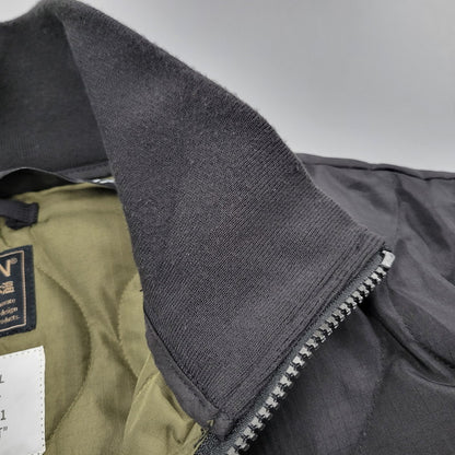 【中古品】【メンズ】 TAION タイオン MILITARY LIB HI NECK DOWN JACKET TAION-112ZML-1 ミリタリー リブハイネック ダウンジャケット アウター 144-251215-as-14-izu サイズ：XL カラー：ブラック 万代Net店