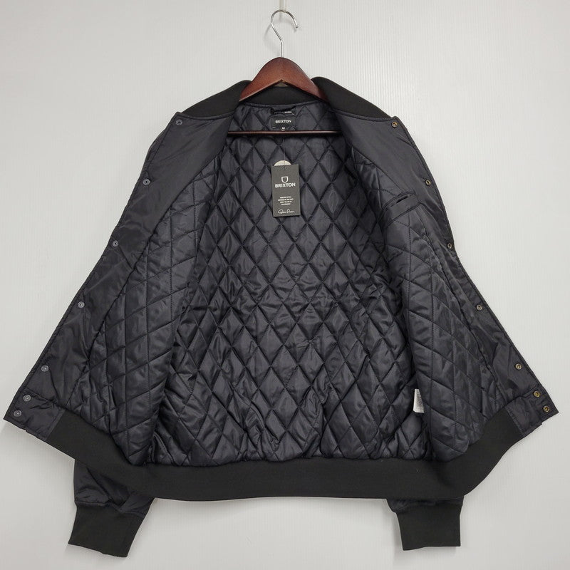 【中古美品】【メンズ】 BRIXTON ブリクストン DILLINGER FLIGHT BOMBER JACKET 03439 ディリンジャー フライト ボンバージャケット アウター 142-251216-as-07-izu サイズ：M カラー：ブラック 万代Net店