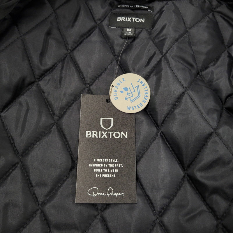 【中古美品】【メンズ】 BRIXTON ブリクストン DILLINGER FLIGHT BOMBER JACKET 03439 ディリンジャー フライト ボンバージャケット アウター 142-251216-as-07-izu サイズ：M カラー：ブラック 万代Net店