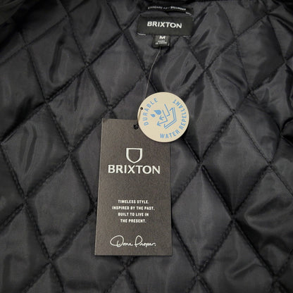 【中古美品】【メンズ】 BRIXTON ブリクストン DILLINGER FLIGHT BOMBER JACKET 03439 ディリンジャー フライト ボンバージャケット アウター 142-251216-as-07-izu サイズ：M カラー：ブラック 万代Net店
