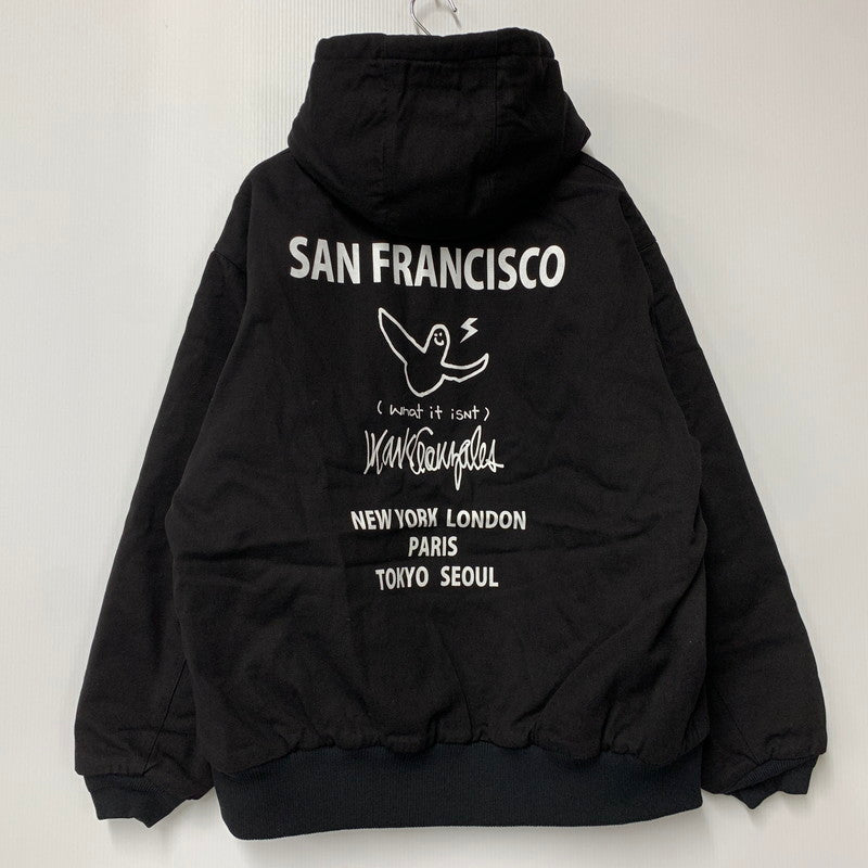 【中古美品】【メンズ】 Mark Gonzales マークゴンザレス 2H5-63885 HOODED CANVAS JACKET フーデッド キャンバス ジャケット トップス パーカー 142-251221-ya-11-izu サイズ：XL カラー：BLACK 万代Net店