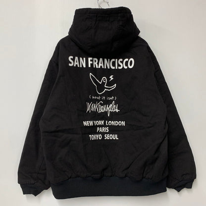 【中古美品】【メンズ】 Mark Gonzales マークゴンザレス 2H5-63885 HOODED CANVAS JACKET フーデッド キャンバス ジャケット トップス パーカー 142-251221-ya-11-izu サイズ：XL カラー：BLACK 万代Net店
