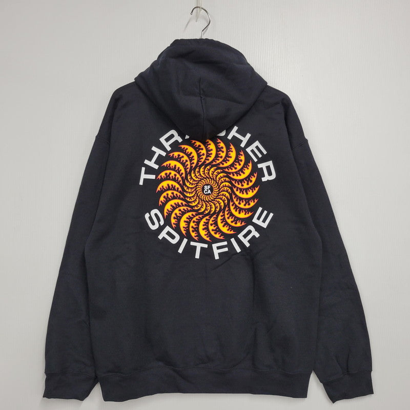 【中古美品】【メンズ】 × SPITFIRE スピットファイア HOODIE フーディー パーカー 長袖 トップス 142-251216-as-03-izu サイズ：L カラー：ブラック 万代Net店