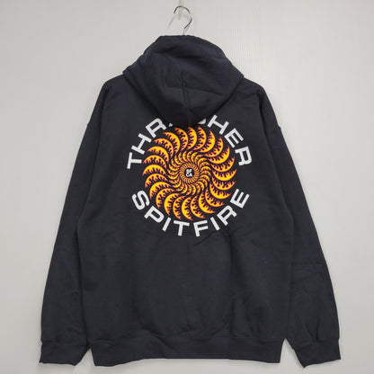 【中古美品】【メンズ】 × SPITFIRE スピットファイア HOODIE フーディー パーカー 長袖 トップス 142-251216-as-03-izu サイズ：L カラー：ブラック 万代Net店