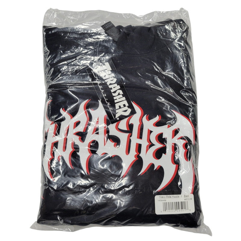 【中古美品】【メンズ】 THRASHER スラッシャー HEAVY METAL HOODIE フーディー パーカー トップス 142-251215-as-10-izu サイズ：M カラー：ブラック 万代Net店