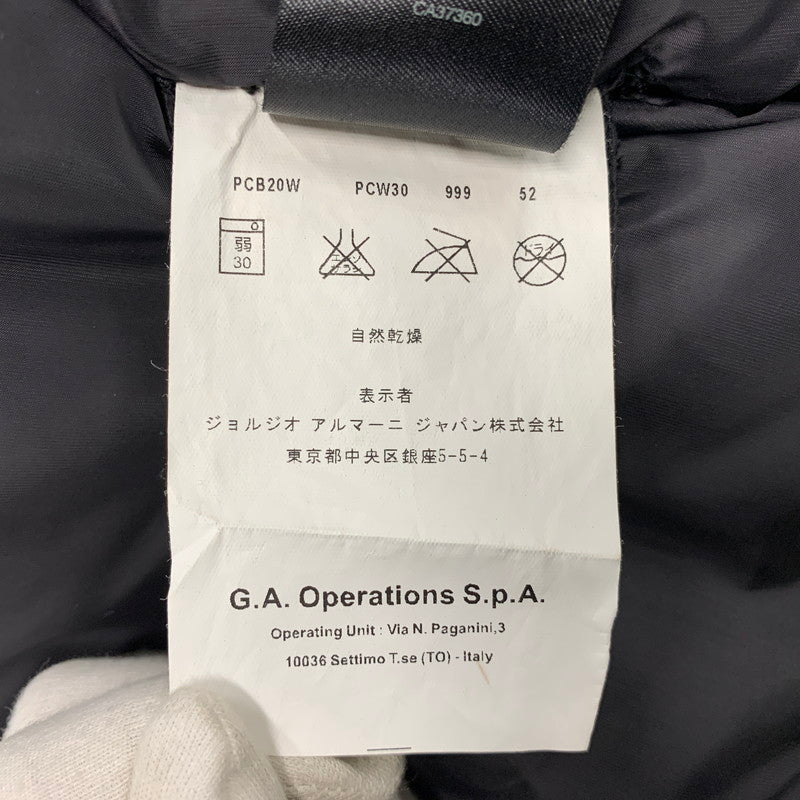 【中古品】【メンズ】 ARMANI COLLEZIONI アルマーニコレッツォーニ DOWN COAT ダウンコート アウター 長袖 141-251215-kh-01-izu サイズ：USA42 カラー：ブラック 万代Net店