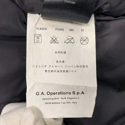 【中古品】【メンズ】 ARMANI COLLEZIONI アルマーニコレッツォーニ DOWN COAT ダウンコート アウター 長袖 141-251215-kh-01-izu サイズ：USA42 カラー：ブラック 万代Net店