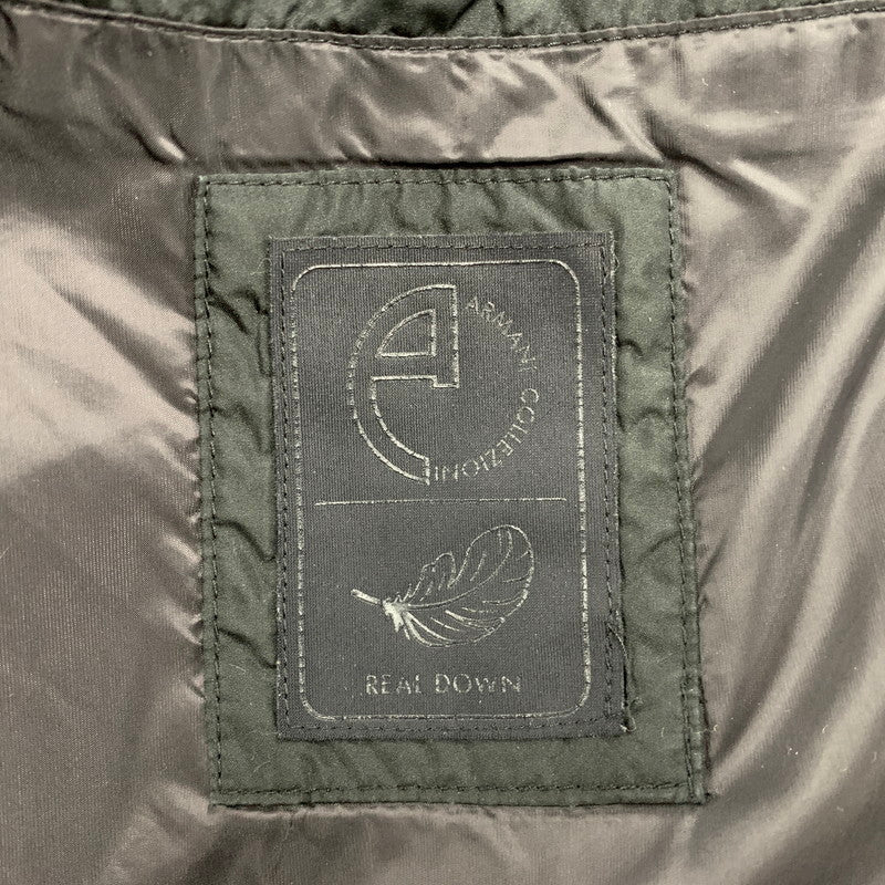 【中古品】【メンズ】 ARMANI COLLEZIONI アルマーニコレッツォーニ DOWN COAT ダウンコート アウター 長袖 141-251215-kh-01-izu サイズ：USA42 カラー：ブラック 万代Net店