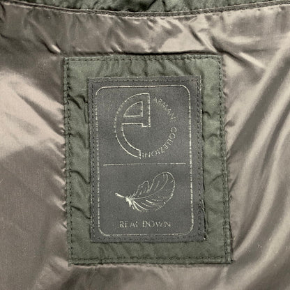 【中古品】【メンズ】 ARMANI COLLEZIONI アルマーニコレッツォーニ DOWN COAT ダウンコート アウター 長袖 141-251215-kh-01-izu サイズ：USA42 カラー：ブラック 万代Net店