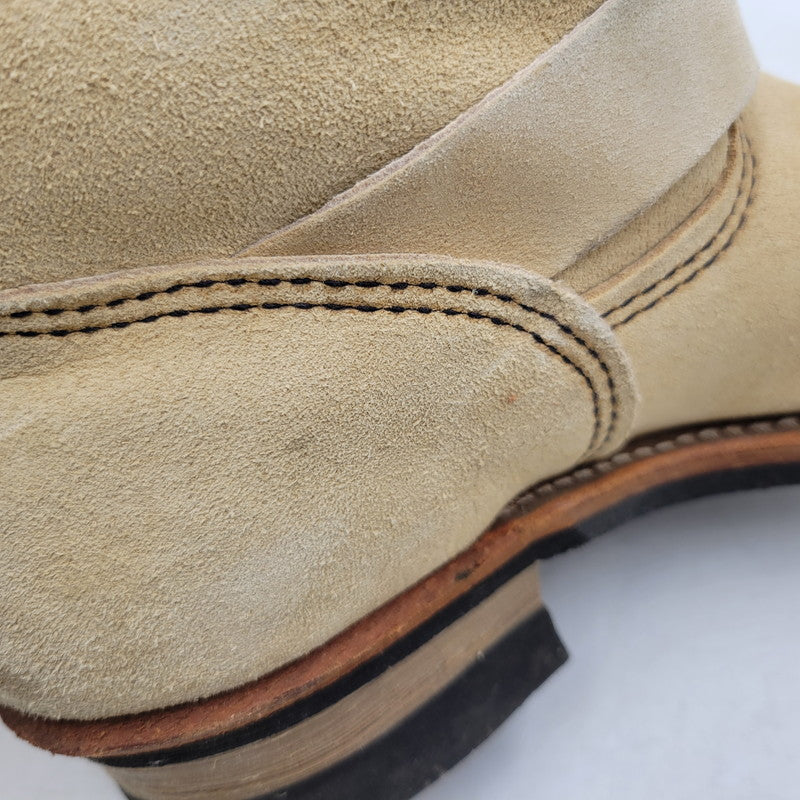【中古品】【メンズ】 RED WING レッドウィング ENGINEER BOOT 8268 エンジニアブーツ USA製 刺繍羽タグ シューズ 靴 164-251215-as-04-izu サイズ：27.5cm カラー：ベージュ 万代Net店