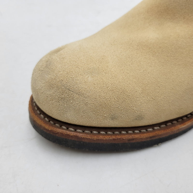 【中古品】【メンズ】 RED WING レッドウィング ENGINEER BOOT 8268 エンジニアブーツ USA製 刺繍羽タグ シューズ 靴 164-251215-as-04-izu サイズ：27.5cm カラー：ベージュ 万代Net店