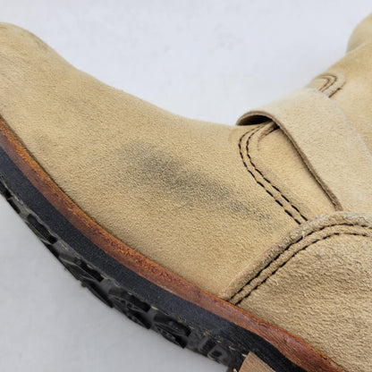 【中古品】【メンズ】 RED WING レッドウィング ENGINEER BOOT 8268 エンジニアブーツ USA製 刺繍羽タグ シューズ 靴 164-251215-as-04-izu サイズ：27.5cm カラー：ベージュ 万代Net店