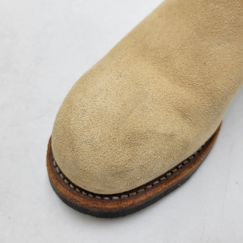 【中古品】【メンズ】 RED WING レッドウィング ENGINEER BOOT 8268 エンジニアブーツ USA製 刺繍羽タグ シューズ 靴 164-251215-as-04-izu サイズ：27.5cm カラー：ベージュ 万代Net店