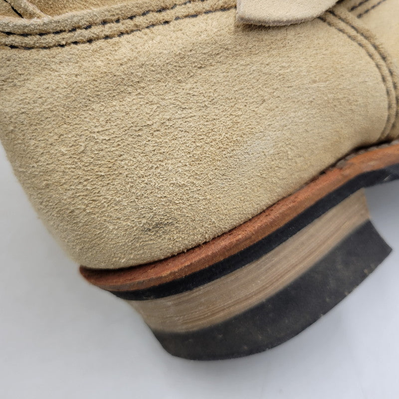【中古品】【メンズ】 RED WING レッドウィング ENGINEER BOOT 8268 エンジニアブーツ USA製 刺繍羽タグ シューズ 靴 164-251215-as-04-izu サイズ：27.5cm カラー：ベージュ 万代Net店