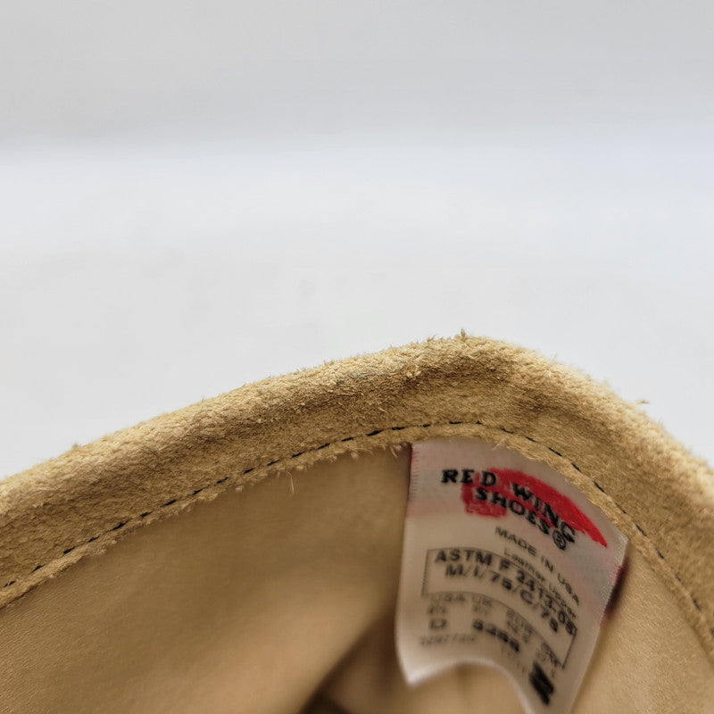 【中古品】【メンズ】 RED WING レッドウィング ENGINEER BOOT 8268 エンジニアブーツ USA製 刺繍羽タグ シューズ 靴 164-251215-as-04-izu サイズ：27.5cm カラー：ベージュ 万代Net店