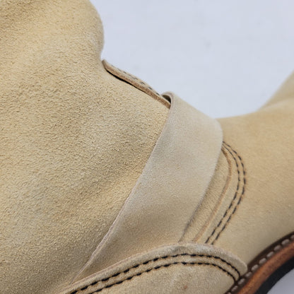 【中古品】【メンズ】 RED WING レッドウィング ENGINEER BOOT 8268 エンジニアブーツ USA製 刺繍羽タグ シューズ 靴 164-251215-as-04-izu サイズ：27.5cm カラー：ベージュ 万代Net店