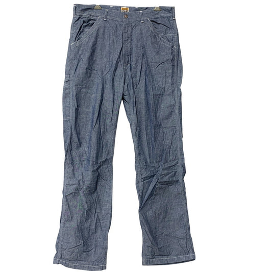 【中古品】【メンズ】 CHAMBRAY PAINTER PANTS シャンブレー ペインター パンツ ボトムス ズボン 156-251220-cs-30-izu サイズ：W34 カラー：ブルー 万代Net店