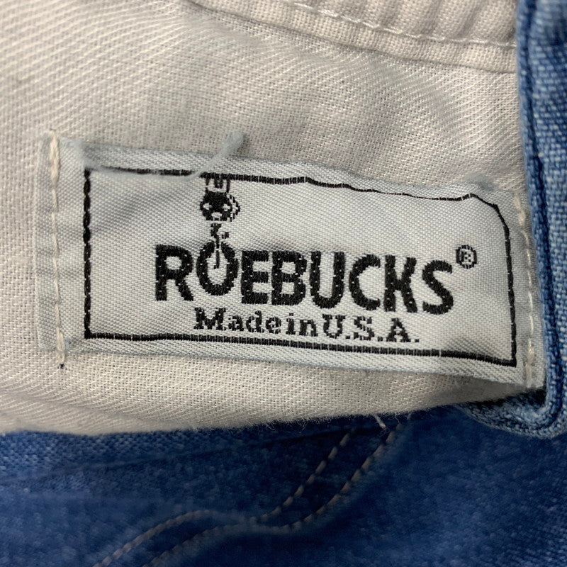 【中古品】【メンズ】 ROEBUCKS ローバックス USA製 80S DENIM OVERALLS デニム オーバーオール ボトムス 157-251226-yn-04-izu サイズ：不明 カラー：インディゴ 万代Net店