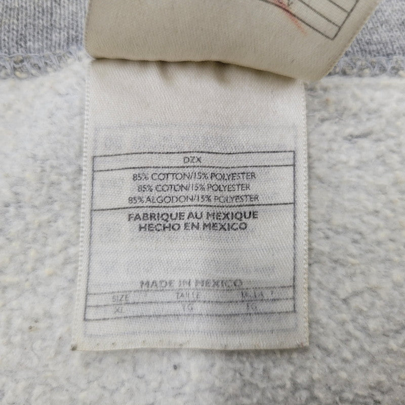 【中古品】【メンズ】 ONE POINT LOGO SWEATSHIRT ワンポイント ロゴ スウェットシャツ トレーナー 長袖 トップス 146-251227-as-14-izu サイズ：XL カラー：グレー 万代Net店