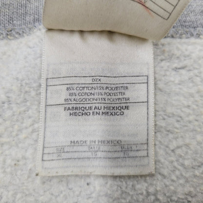 【中古品】【メンズ】 ONE POINT LOGO SWEATSHIRT ワンポイント ロゴ スウェットシャツ トレーナー 長袖 トップス 146-251227-as-14-izu サイズ：XL カラー：グレー 万代Net店