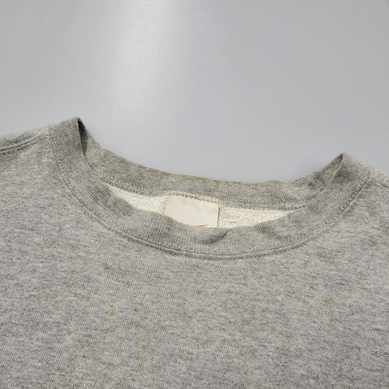 【中古品】【メンズ】 ONE POINT LOGO SWEATSHIRT ワンポイント ロゴ スウェットシャツ トレーナー 長袖 トップス 146-251227-as-14-izu サイズ：XL カラー：グレー 万代Net店