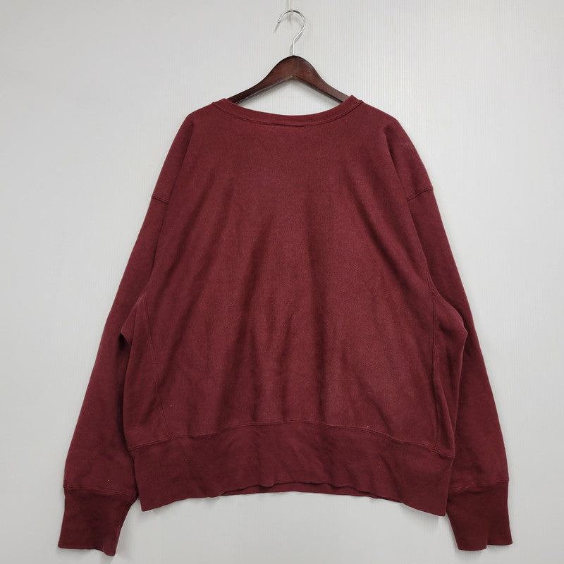 【中古品】【メンズ】 REVERSE WEAVE SWEATSHIRT BULLDOGS SOFTBALL 17 リバースウィーブ スウェットシャツ メキシコ製 トレーナー 長袖 トップス 146-251227-as-13-izu サイズ：XL カラー：レッド系 万代Net店