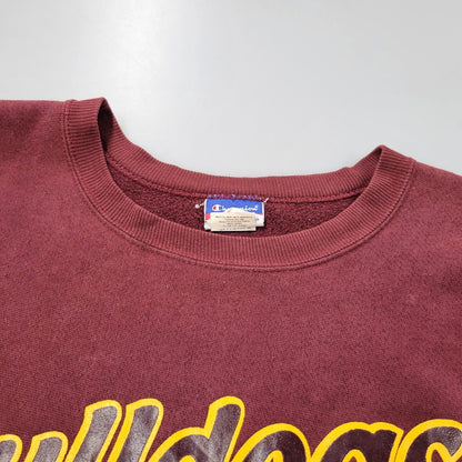 【中古品】【メンズ】 REVERSE WEAVE SWEATSHIRT BULLDOGS SOFTBALL 17 リバースウィーブ スウェットシャツ メキシコ製 トレーナー 長袖 トップス 146-251227-as-13-izu サイズ：XL カラー：レッド系 万代Net店