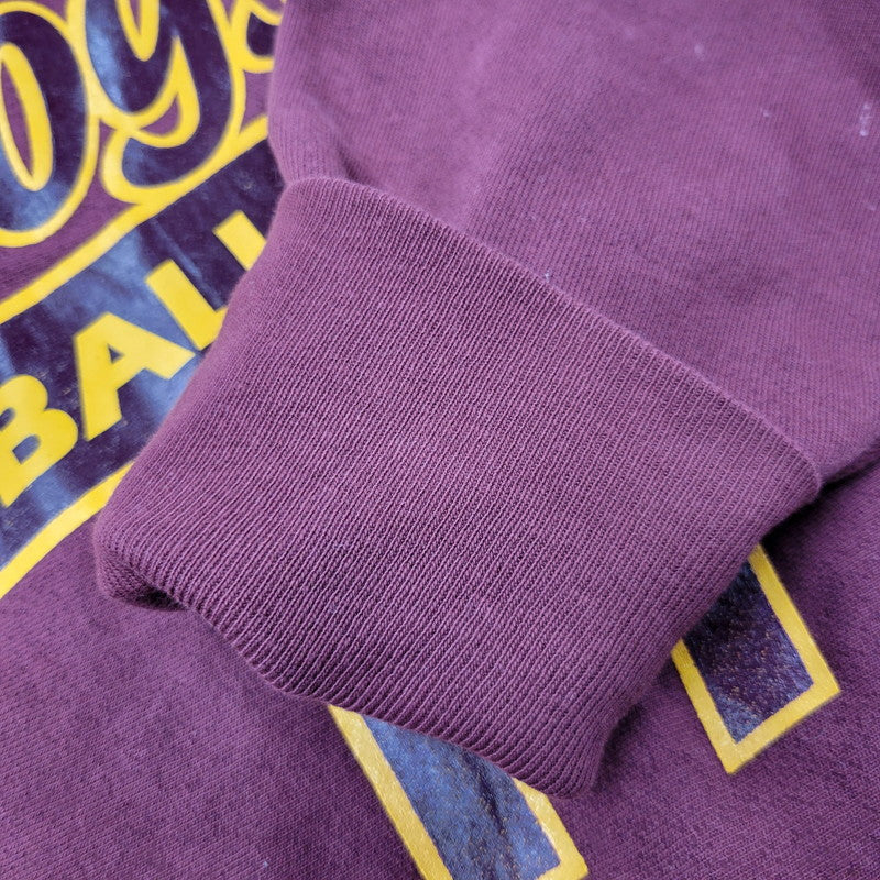 【中古品】【メンズ】 REVERSE WEAVE SWEATSHIRT BULLDOGS SOFTBALL 17 リバースウィーブ スウェットシャツ メキシコ製 トレーナー 長袖 トップス 146-251227-as-13-izu サイズ：XL カラー：レッド系 万代Net店