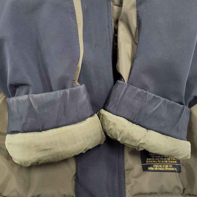 【中古品】【メンズ】 ROUGH AND RUGGED ラフアンドラゲッド MIL-J-316130 MILITARY HOODED DOWN JACKET ミリタリー フーデッド ダウン ジャケット アウター 142-251216-cs-09-izu サイズ：3 カラー：カーキ 万代Net店