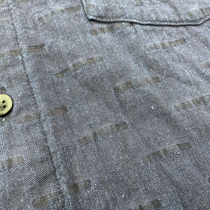 【中古品】【メンズ】 TATAMASS タタマス WIDE SHIRT HORIZONTALE ワイド シャツ ホリゾンタル 24-050-300-9100-3-0 EDIFICE 別注 長袖シャツ 140-260104-yn-05-izu サイズ：L カラー：ネイビー 万代Net店