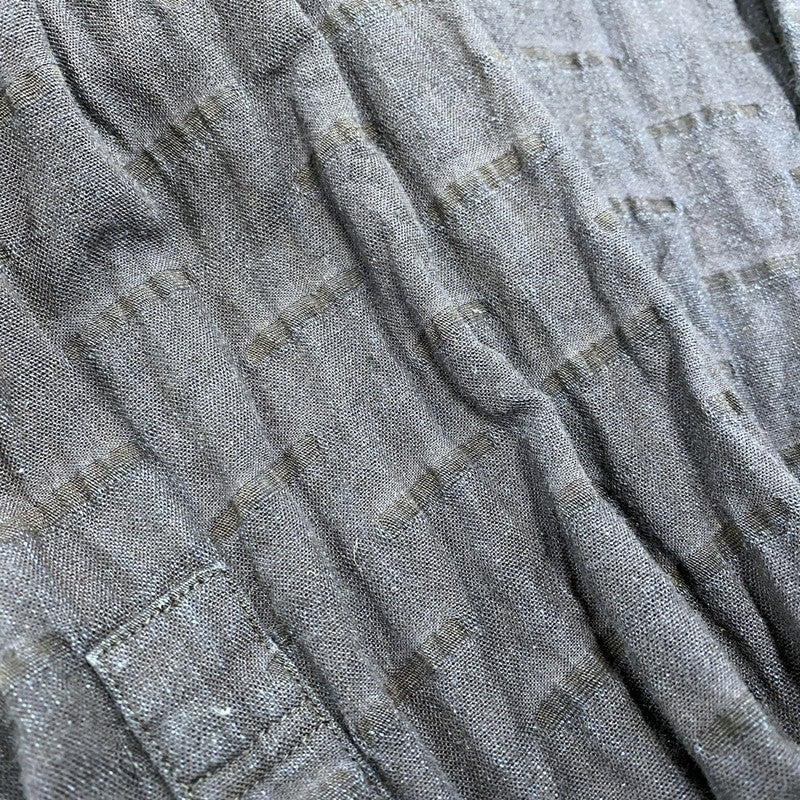 【中古品】【メンズ】 TATAMASS タタマス WIDE SHIRT HORIZONTALE ワイド シャツ ホリゾンタル 24-050-300-9100-3-0 EDIFICE 別注 長袖シャツ 140-260104-yn-05-izu サイズ：L カラー：ネイビー 万代Net店