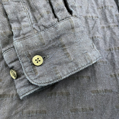 【中古品】【メンズ】 TATAMASS タタマス WIDE SHIRT HORIZONTALE ワイド シャツ ホリゾンタル 24-050-300-9100-3-0 EDIFICE 別注 長袖シャツ 140-260104-yn-05-izu サイズ：L カラー：ネイビー 万代Net店