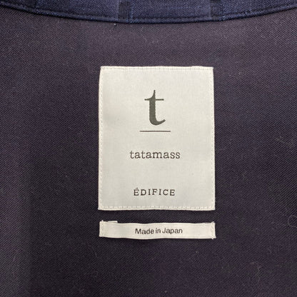 【中古品】【メンズ】 TATAMASS タタマス WIDE SHIRT HORIZONTALE ワイド シャツ ホリゾンタル 24-050-300-9100-3-0 EDIFICE 別注 長袖シャツ 140-260104-yn-05-izu サイズ：L カラー：ネイビー 万代Net店