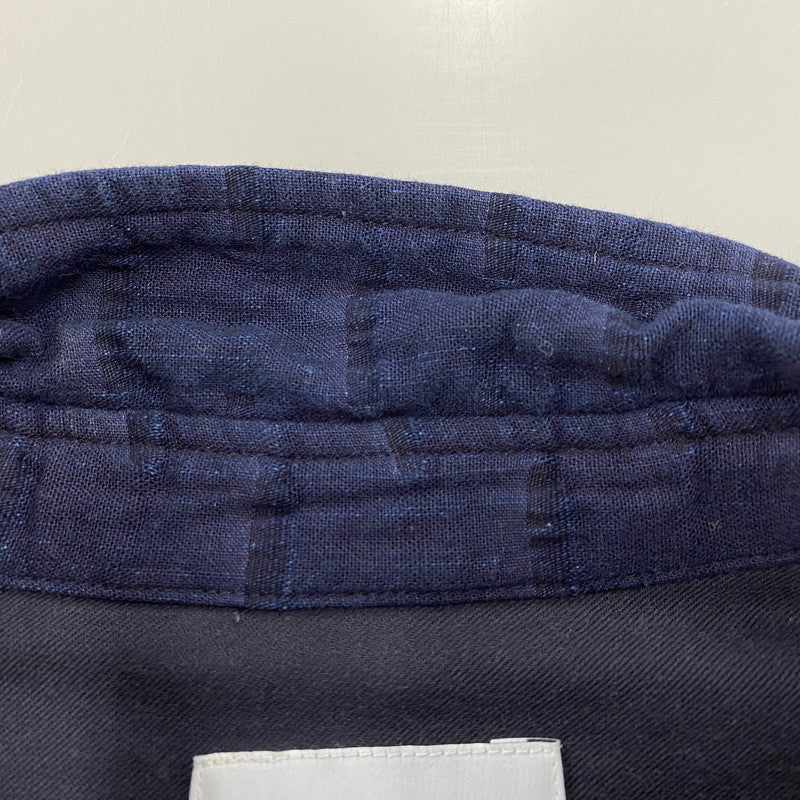 【中古品】【メンズ】 TATAMASS タタマス WIDE SHIRT HORIZONTALE ワイド シャツ ホリゾンタル 24-050-300-9100-3-0 EDIFICE 別注 長袖シャツ 140-260104-yn-05-izu サイズ：L カラー：ネイビー 万代Net店