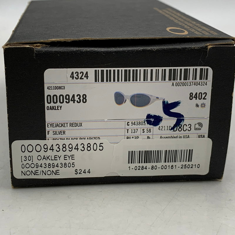 【中古品】【メンズ/レディース】 OAKLEY オークリー OO9438-0558 偏光レンズ EYE JACKET REDUX SUNGLASS アイジャケット レダックス サングラス 203-251217-kh-03-izu サイズ：58□19-137 カラー：シルバー 万代Net店