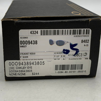 【中古品】【メンズ/レディース】 OAKLEY オークリー OO9438-0558 偏光レンズ EYE JACKET REDUX SUNGLASS アイジャケット レダックス サングラス 203-251217-kh-03-izu サイズ：58□19-137 カラー：シルバー 万代Net店