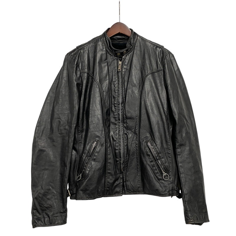 【現状渡し品】【メンズ】 BROOKS ブルックス SINGLE RIDERS JACKET シングルライダースジャケット USA製 アウター 146-251223-as-20-izu サイズ：40 カラー：ブラック 万代Net店