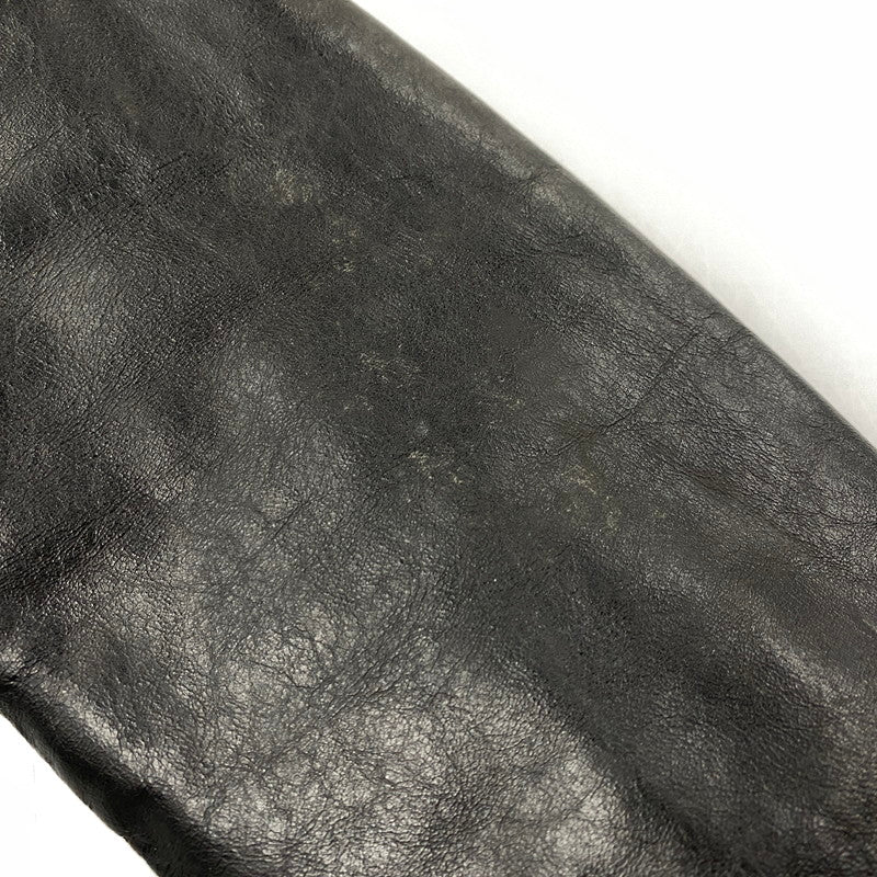 【現状渡し品】【メンズ】 BROOKS ブルックス SINGLE RIDERS JACKET シングルライダースジャケット USA製 アウター 146-251223-as-20-izu サイズ：40 カラー：ブラック 万代Net店