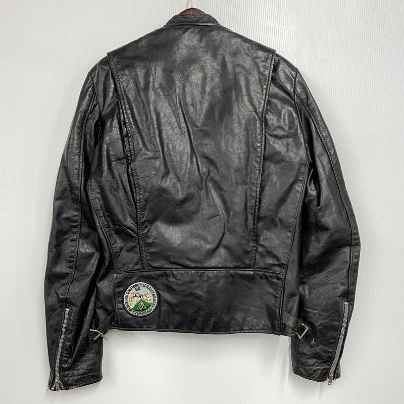 【現状渡し品】【メンズ】 BROOKS ブルックス SINGLE RIDERS JACKET シングルライダースジャケット USA製 アウター 146-251223-as-20-izu サイズ：40 カラー：ブラック 万代Net店