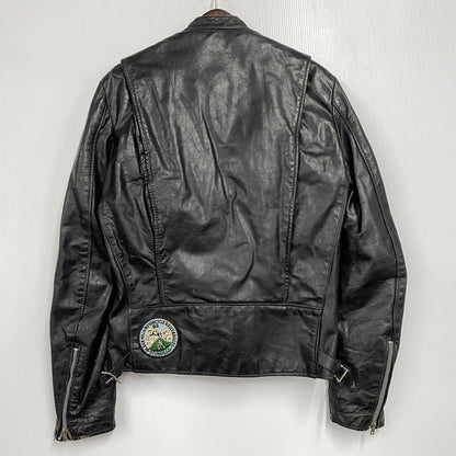 【現状渡し品】【メンズ】 BROOKS ブルックス SINGLE RIDERS JACKET シングルライダースジャケット USA製 アウター 146-251223-as-20-izu サイズ：40 カラー：ブラック 万代Net店