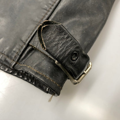 【現状渡し品】【メンズ】 BROOKS ブルックス SINGLE RIDERS JACKET シングルライダースジャケット USA製 アウター 146-251223-as-20-izu サイズ：40 カラー：ブラック 万代Net店