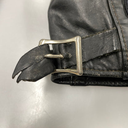 【現状渡し品】【メンズ】 BROOKS ブルックス SINGLE RIDERS JACKET シングルライダースジャケット USA製 アウター 146-251223-as-20-izu サイズ：40 カラー：ブラック 万代Net店