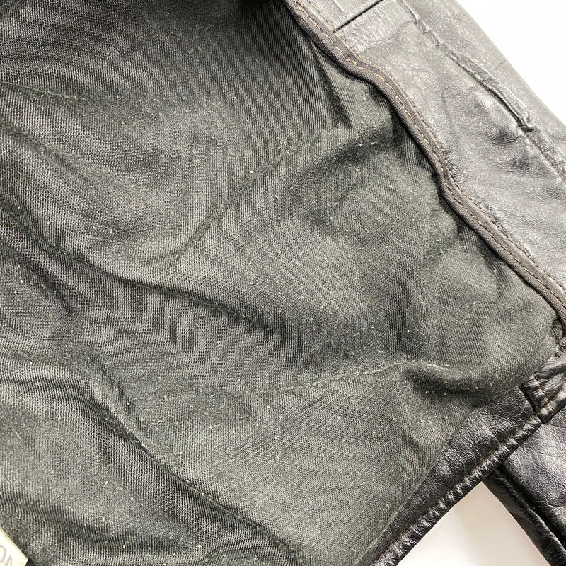 【現状渡し品】【メンズ】 BROOKS ブルックス SINGLE RIDERS JACKET シングルライダースジャケット USA製 アウター 146-251223-as-20-izu サイズ：40 カラー：ブラック 万代Net店